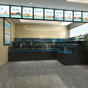 现代海鲜店3D模型下载